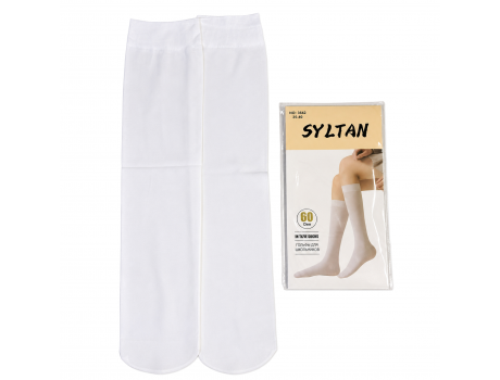 Гольфы детские SYLTAN с сердечками белые 3507-2-1