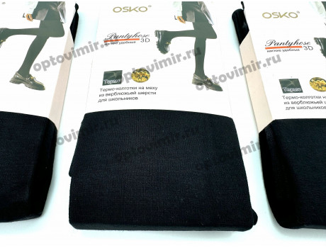 Колготки подростковые Osko однотонные черные 9956 -1