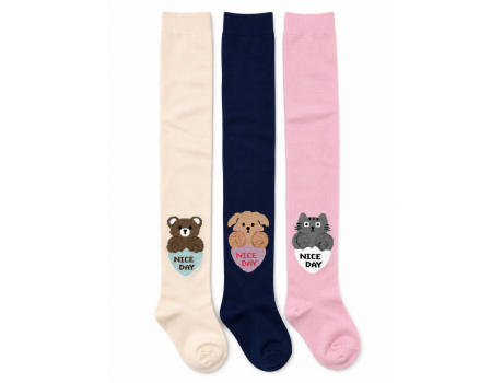 Колготки детские Syltan с рисунками мишек и кошек 8829-2