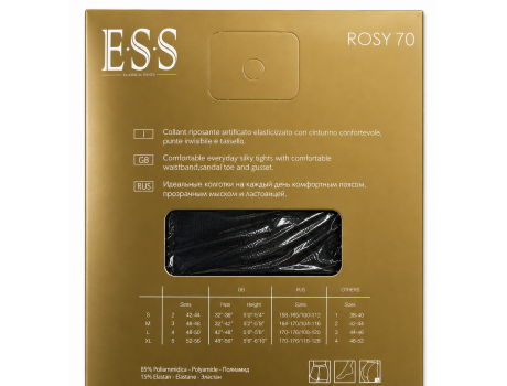 Колготки женские ESS ROSY 70  черные 8141-1