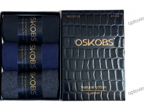 Носки мужские OSKO хлопковые ассорти в коробке 3 пары В115