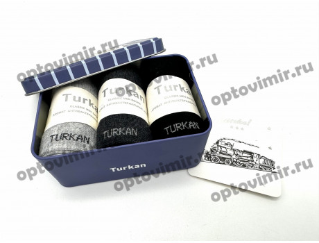 Носки мужские Turkan в мет. банке 9667-1