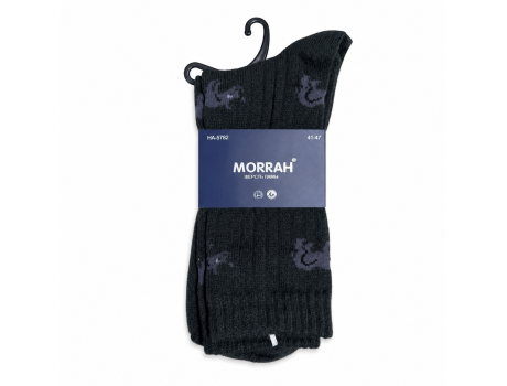  Мужские шерстяные носки MORRAH НА-5782 с принтами-1