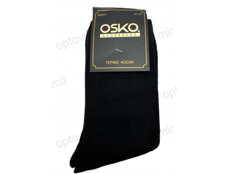 Носки мужские OSKO махровые черные из хлопка В2501-1