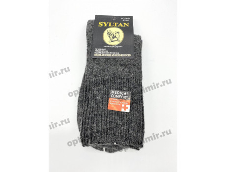 Носки мужские Syltan собака шерстяные медицинская резинка 9807-1