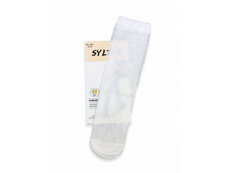 Гольфы детские Syltan с узорами белые 3507-4