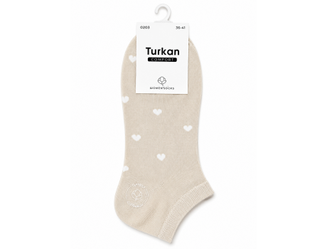 Носки женские Turkan с мини рисунками тонкие 0203 -1