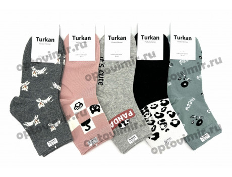 Носки женские Turkan средней длины с рисунками 62531