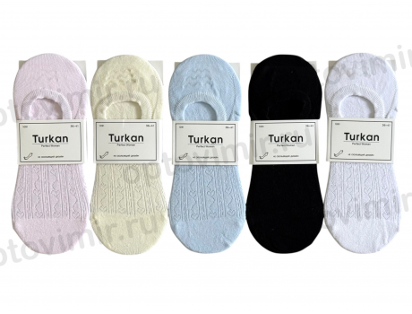 Женские следки Turkan  с маленькими сердечками  1091