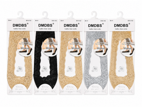 Следочки женские Dmdbs ажурные спереди хлопок В19-103