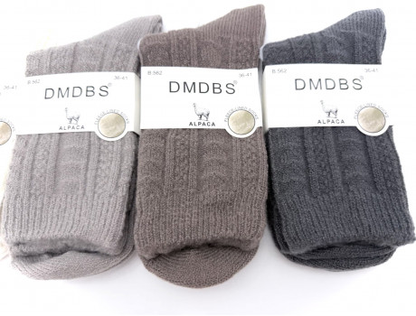 Носки женские DMDBS B562 теплые из шерсти ламы с начесом-2