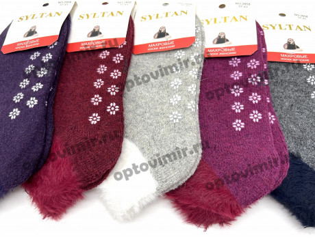 Носки женские Syltan ангора короткие с пушком 2858-1